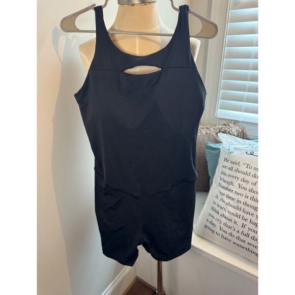 Joylab Womens Black Jumpsuit Cut out bodysuite Athletic Size Large - Picture 1 of 5